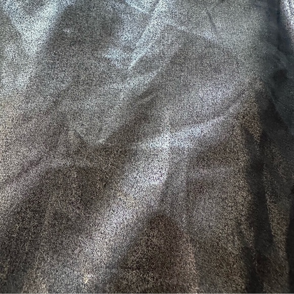 Old Navy Shiny Metallic Gray A-Line Skirt - Picture 4 of 5